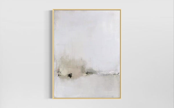 Gold Beige Canvas Framed Wall Art FR-1295