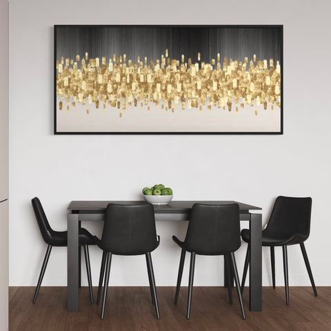 Gold black white Framed Wall Art FR-1275