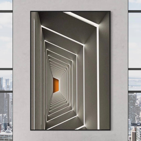 3D space Canvas Framed Wall Art FR-1023