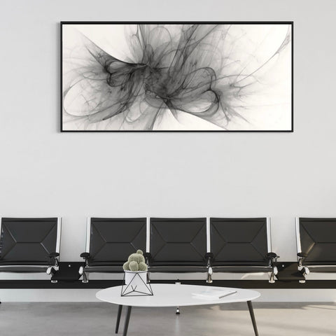 Black White Canvas Framed Wall Art FR-1290